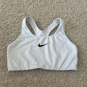White Nike Sports Bra- Large